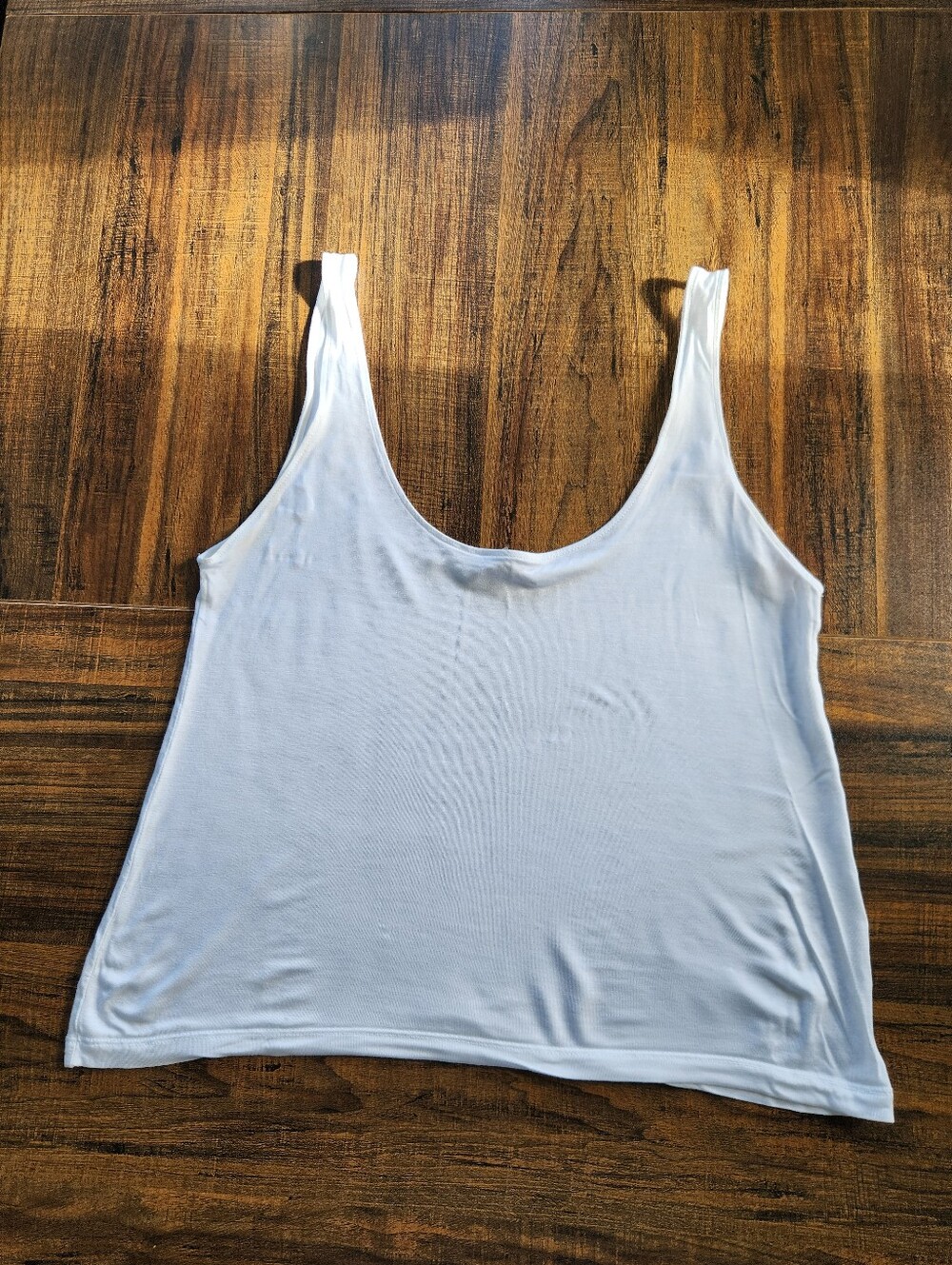 Zara White Scoop Neck Tank Top - Size Small
